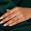 Oval diamond ring in 10k 14k 18k gold