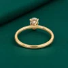 Small oval diamond engagement ring