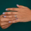 Square diamond anniversary ring