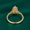Teardrop lab grown diamond ring