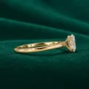 Tiny lab grown diamond ring for women