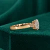 Unique oval diamond wedding ring